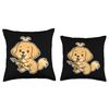 Sagittarius Zodiac Dog Cute Archer Throw Pillow