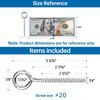 Durable T304 Stainless Steel Eyelet Screws - 20-Pack for Easy Installation