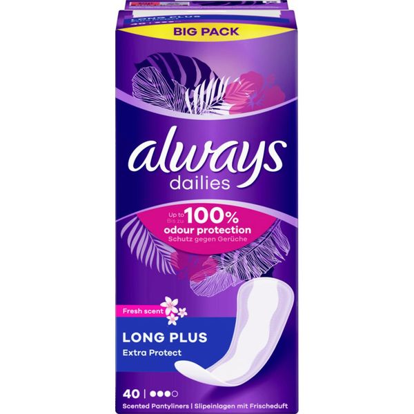 always Pantiliners Extra Protect Long Plus Fresh BigPack 40
