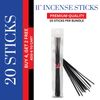 20 Incense Stick 11'' Bundle Christmas Sample Pack. Incienso de Navidad Handmade