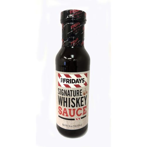 TGI FRIDAYS Signature Whiskey Sauce, BBQ Sauce, 16 Ounce - Pack of 6