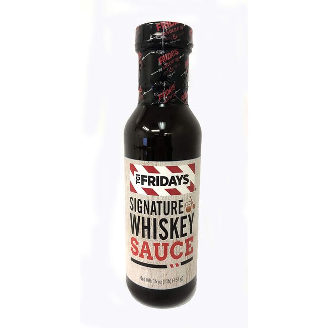 TGI FRIDAYS Signature Whiskey Sauce, BBQ Sauce, 16 Ounce - Pack of 6