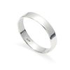 925 Solid Sterling Silver 4mm Flat Band Polished Ring In Sizes G-Z