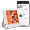 JJ Julie Japan Smart Thermo-Hygrometer, Bluetooth, High Precision, Smartphone Compatible, Smart Sensor, Data Storage Function, CSV Output Compatible, Square Backlight