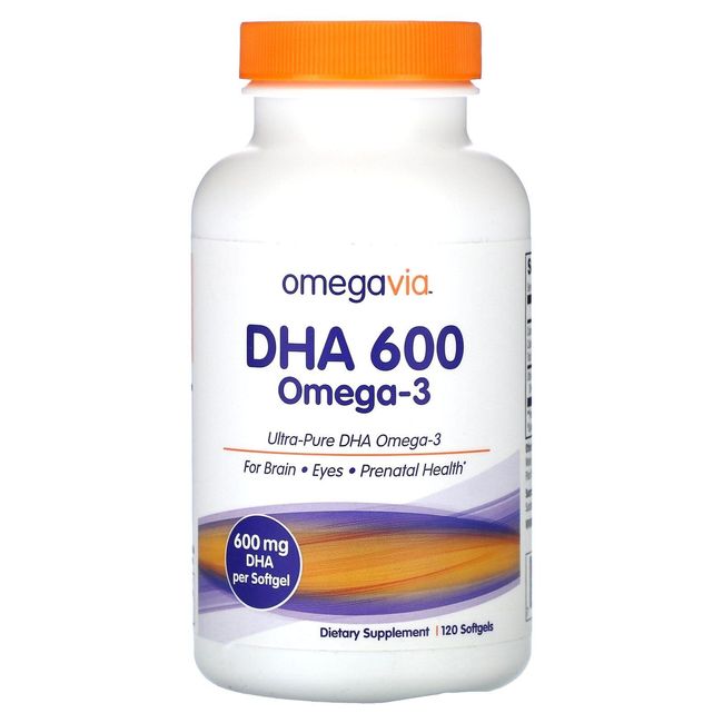 DHA 600, Omega-3, 120 Softgels