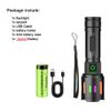 35000000Lumens LED High Powerful Flashlight Super Bright USB Rechargeable Torch