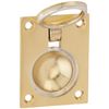 Deltana FRP25CR003 2 1/2-Inch x 1 7/8-Inch Solid Brass Flush Ring Pull