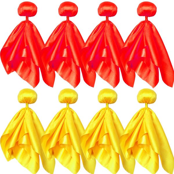 8 Pcs Penalty Flag Football Flags, Challenge Flag, Referee Flag for Football, Lacrosse, & Flag Football Sports Fan for Football Games Party Accessory Referee Game Party(4 Red, 4 Yellow)