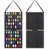 JOYMOMO Hanging Mini Figures Display Case Action Figures Block Removable Case Toy Mini Figure Storage (Without Mini Figures) Black