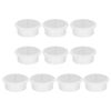 sourcing map 10pcs Cable Hose Snap Bushing Grommet Protector 50mm Mount Dia White Plastic Cable Snap Locking Bushing Grommet