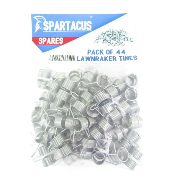 Spartacus 44 x Replacement Lawn Raker Scarifier Tines Tynes For Atco Unit 17 Cassette