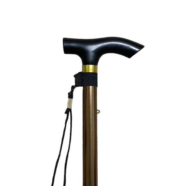 Amari Bargains Foldable Walking Stick – Adjustable Lightweight Walking Cane – Walking Stick Rubber Ends & Mobility Aids, Folding Walking Sticks for Men & Women, Disability Aids (Bronze)