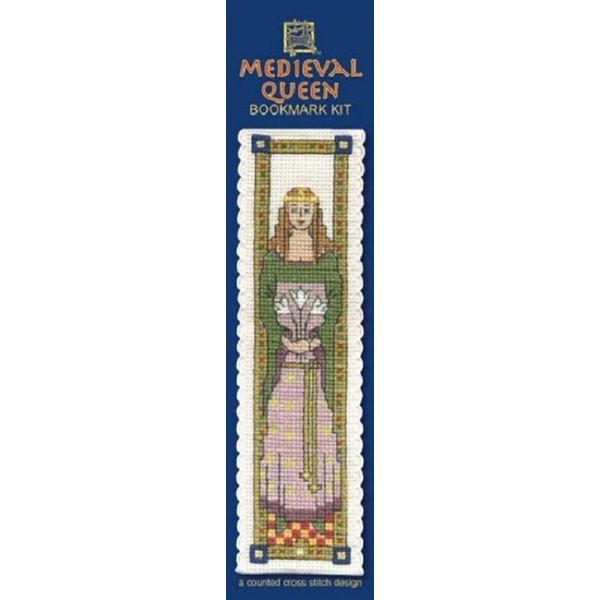 Medieval Queen Bookmark - Cross Stitch Kit