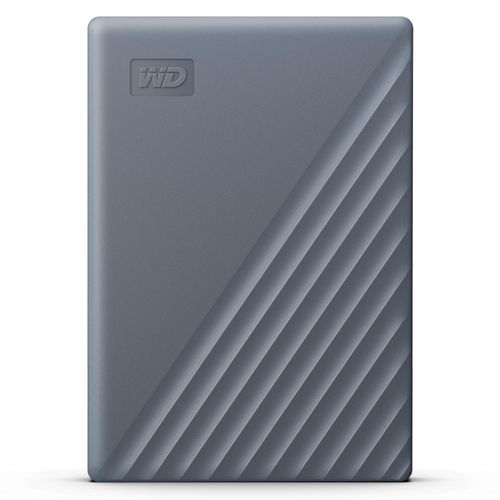 WD My Passport Hard Drive Works with USB-C 5TB (Mobile Hard Drive, Password Protection, Backup Software, USB 3.2 Gen 1, 3 Year Warranty) Silicon Grey