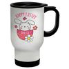 Shopagift Personalised Happy Easter - Pink Travel Mug Cup