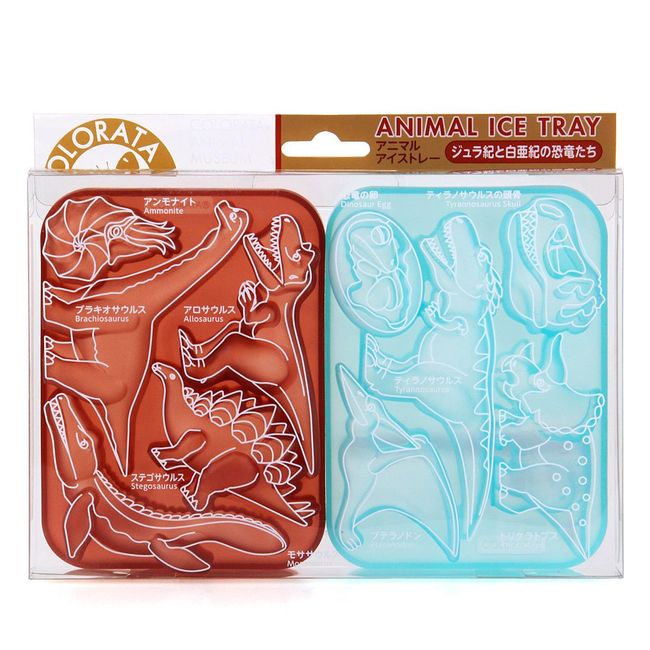 Silicone Animal Ice Tray, Jurassic and Cretaceous Dinosaurs