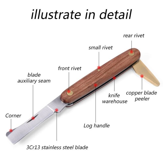 Grafting Knife Pruning Pocket Foldable Tree Fruit Cutting Budding Garden  Tool