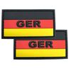 HCS Ausrüstungs GmbH GER with Germany Flag PVC Patch Set of 2