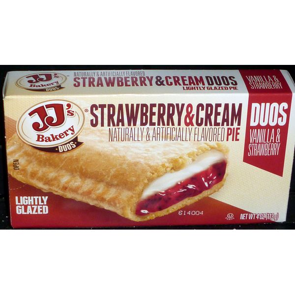 JJ`s Bakery Duos Strawberry & Cream Fruit Pies (6 Pack)