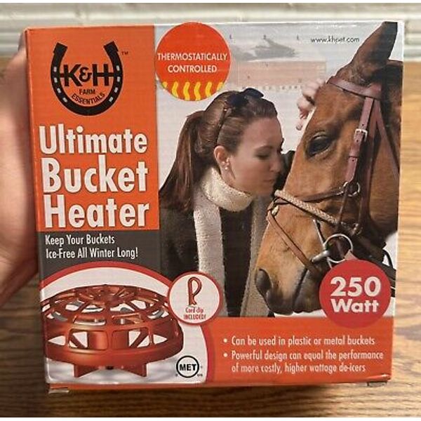 K&H Pet Ultimate Pail heater (No Floater!) w / Cord Clip 250 watt