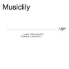 Musiclily Plastic Guitar Binding 1650x1.5x0.5mm, Ivory