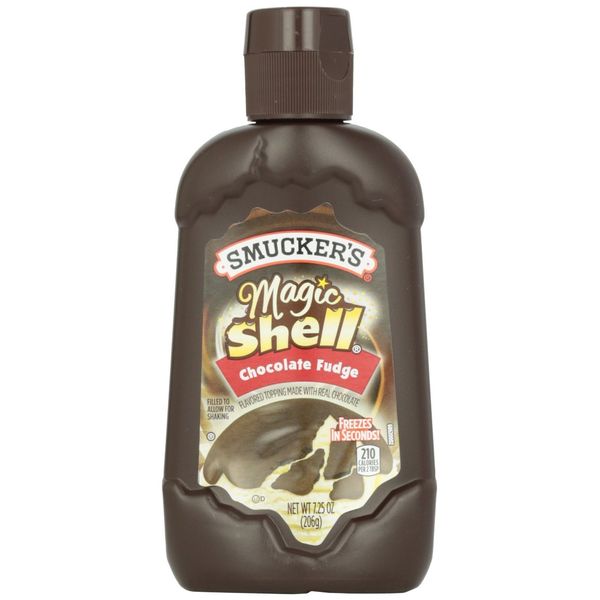 Smucker's, Magic Shell, Ice Cream Topping, Chocolate Fudge, 7.25oz Bottle (Pack of 3)