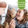 10 Pieces Tongue Scraper Tongue Cleaner Plastic Tongue Brush for Adults Kids Healthy Oral Care, Pink Blue Green Purple Orange