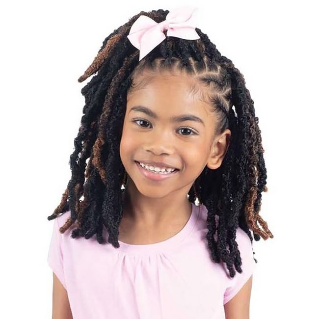 Shake N Go Freetress Braid 3X Kids Distressed Loc 8" (GREY)