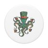 Funny St Patrick's Day Octopus Accessories Design PopSockets mit austauschbarem PopGrip