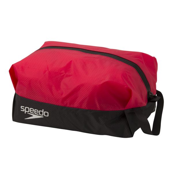 Speedo SD98B66 Pool Bag, Waterproof, Small, Unisex, Black/Red