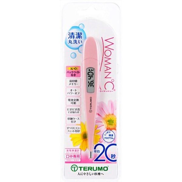 Terumo Electronic Thermometer WOMAN°C Sweet Pink