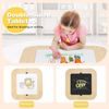 Kids Table and Chairs Set Activity Table Play Table With Double-sized Table Top