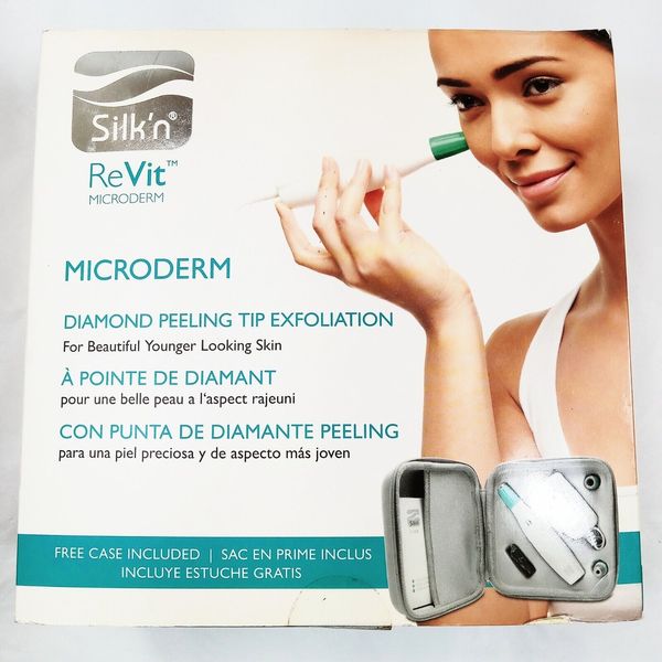 Silk'n ReVit Microderm Diamond Peeling Exfoliation Kit w/ 3 Tips + Case