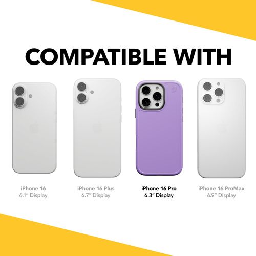 cellhelmet Fortitude Case Designed for iPhone 16 Pro in Lilac Purple [Compatible with MagSafe] Dual-Layer Design | 18ft Drop Test Certified | Shock & Drop Proof Durable | As Seen on Shark Tank