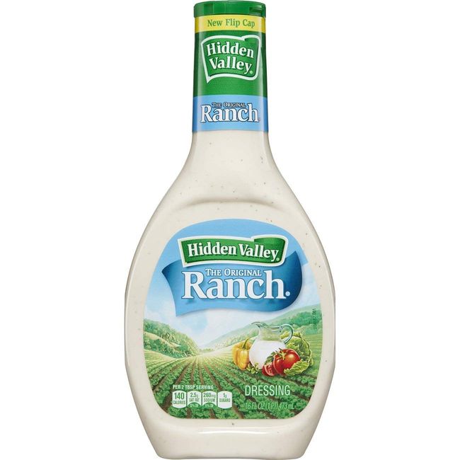 Hidden Valley Gluten Free Cucumber Ranch Salad Dressing & Topping, 16 oz  Bottle 