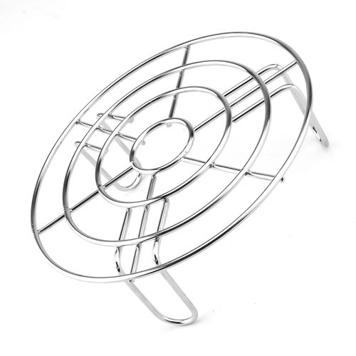 GLAITC Round Steam Rack, Stainless Steel Roasting Rack Multi-Purpose Cooking Rack Cooling Racks Stand Steaming Rack Air Fryer Accessories Kitchen Tools for Air Fryer, Steamer, Microwave Ovens Baking