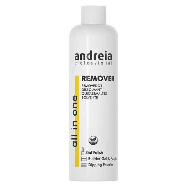 Andreia Professional Acrylic, Dipping Powder, Gel Polish and Gel Builder Nail Removal - All In One - 250ml