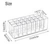 DRERIO Lip Gloss Holder Organizer Acrylic Lipstick Storage Holder Rack with 24 Slots Lipgloss Display Case Clear Make up Display Holder Lipstick Organiser Holder