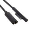 Cablecc DC 15V Type-C USB-C Female to Surface Pro3 Pro4 Pro5 Pro6 Book Pro Cable
