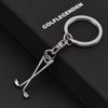 GOLFLEGENDEN Golf Keyring Stainless Steel, Golf Clubs - Stainless Steel