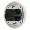 Flush-Mounted Porcelain Retro Rotary Button Bell Push Button All-in-One Series PR1 White