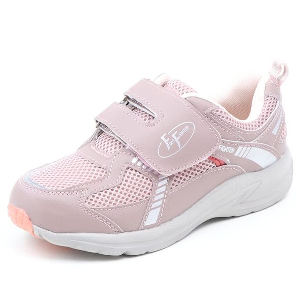 Footfighter FF3099 Women's Sneakers, Wide Wide, Lightweight, Walking, Nursing, Magic Work, Indoor, Outdoor, Nursing Shoes, Rehabilitation Shoes, Pink