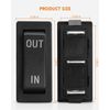 KCD4-3NC Momentary Rocker Switch, 3 Pins 3 Positons Double Side in-Out Rocker Switch, Multi-Functional Toggle Switch with Dual Operation Faces, 2PCS