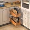 Pull Out Cabinet Organizer for Pans, Cookie Sheet, Bakeware, Cutting Board, Slid