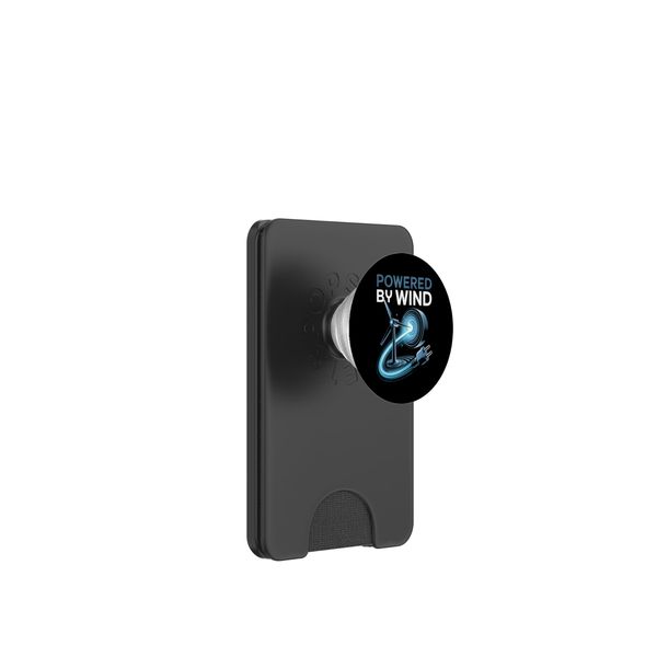 Powered By Wind Turbine Technician PopSockets PopWallet for MagSafe