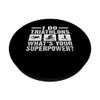 I do Triathlons whats your Superpower Triathlon PopSockets Swappable PopGrip