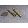 Brass #10  Phillips Flat Head Wood Screw x 2.00" Length, 25 Pcs