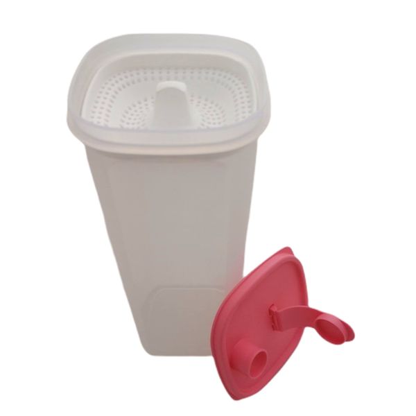 Tupperware Erfrischer 2,0 Liter rosa Eidgenosse Saft Kanne to Go Circular mit Sieb