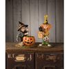 Bethany Lowe Resin Pumpkin Brewing Piper Figurine, Multicolor