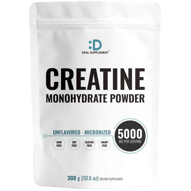 Micronized Creatine Monohydrate Powder 5000mg - Pure Creatine